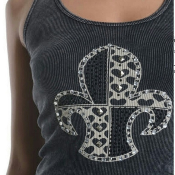 Embellished Ribbed Tank - Picture 3 of 3